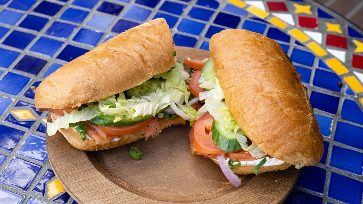 Order Smoked Salmon Sandwich food online from Subzilla store, Anaheim on bringmethat.com