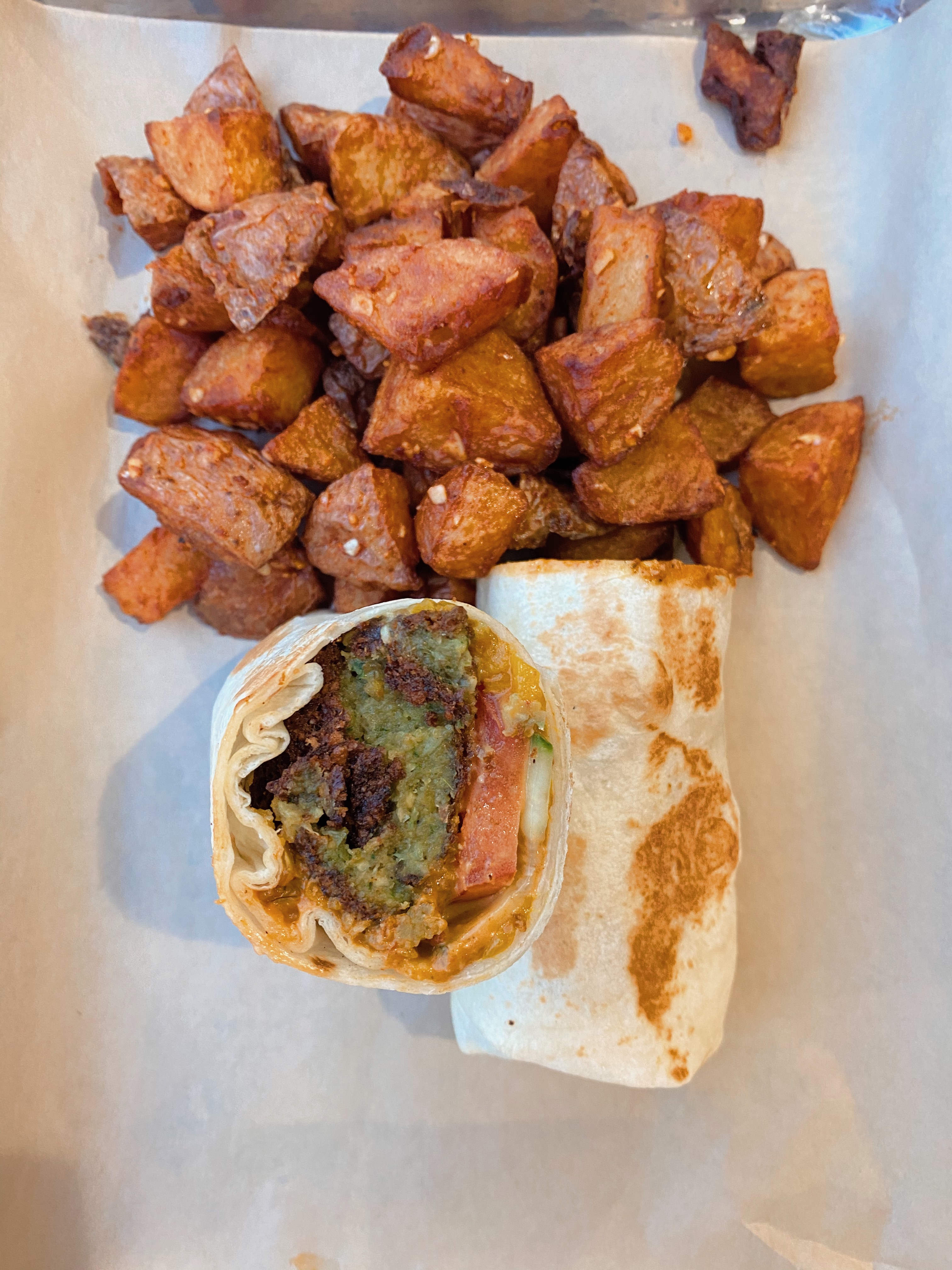 Order Falafel Wrap food online from Cedars Mediterranean Kitchen store, Chicago on bringmethat.com