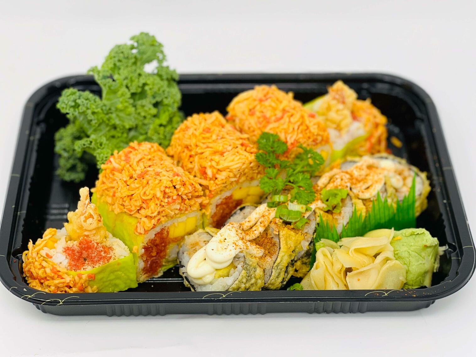 Order Angry Dragon Roll food online from Mad Fish Sushi & Hibachi Grill store, Summerville on bringmethat.com