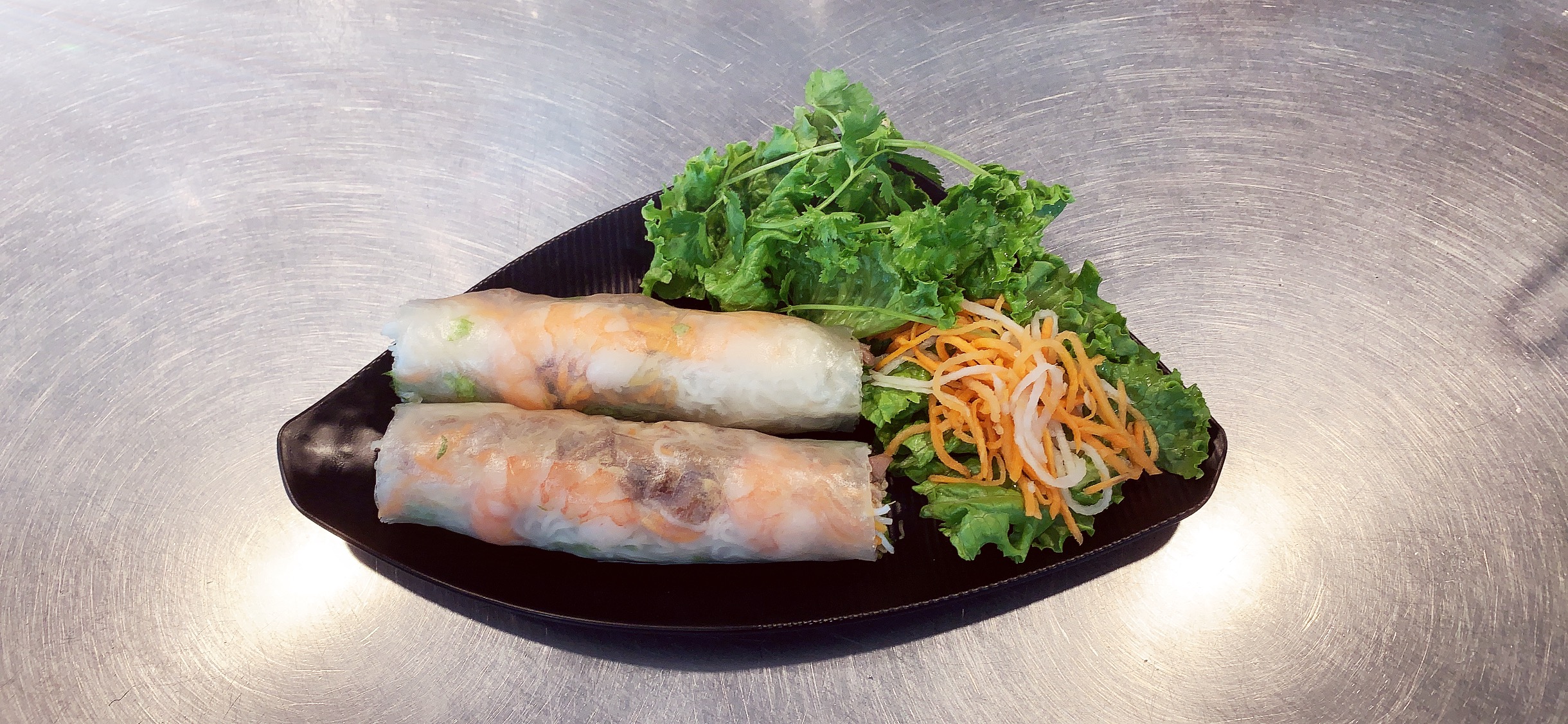 Order A11. BBQ Beef Spring Rolls food online from Pho the Bowl store, Laguna Niguel on bringmethat.com