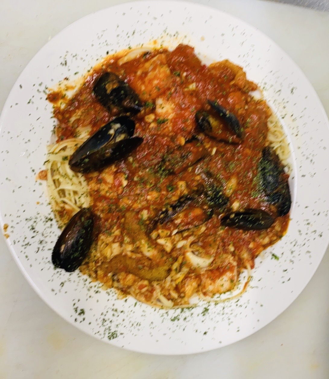 Order Seafood Fra Diavolo food online from Amici Pizza & Pasta store, Tannersville on bringmethat.com