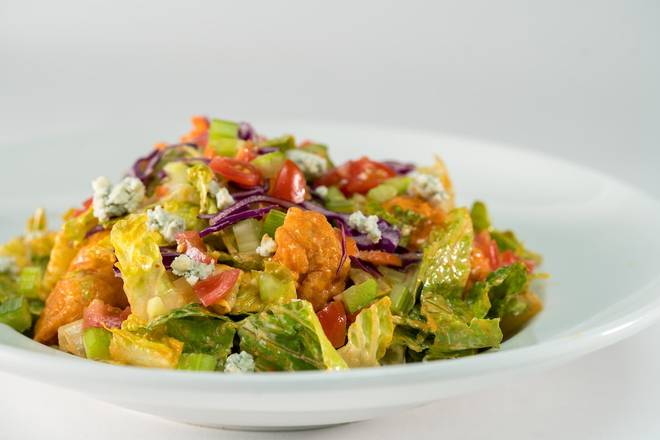 Order BUFFALO SALAD (FRIED CHICKEN) (Full Portion) food online from Glory Days Grill store, Hunter Mill on bringmethat.com