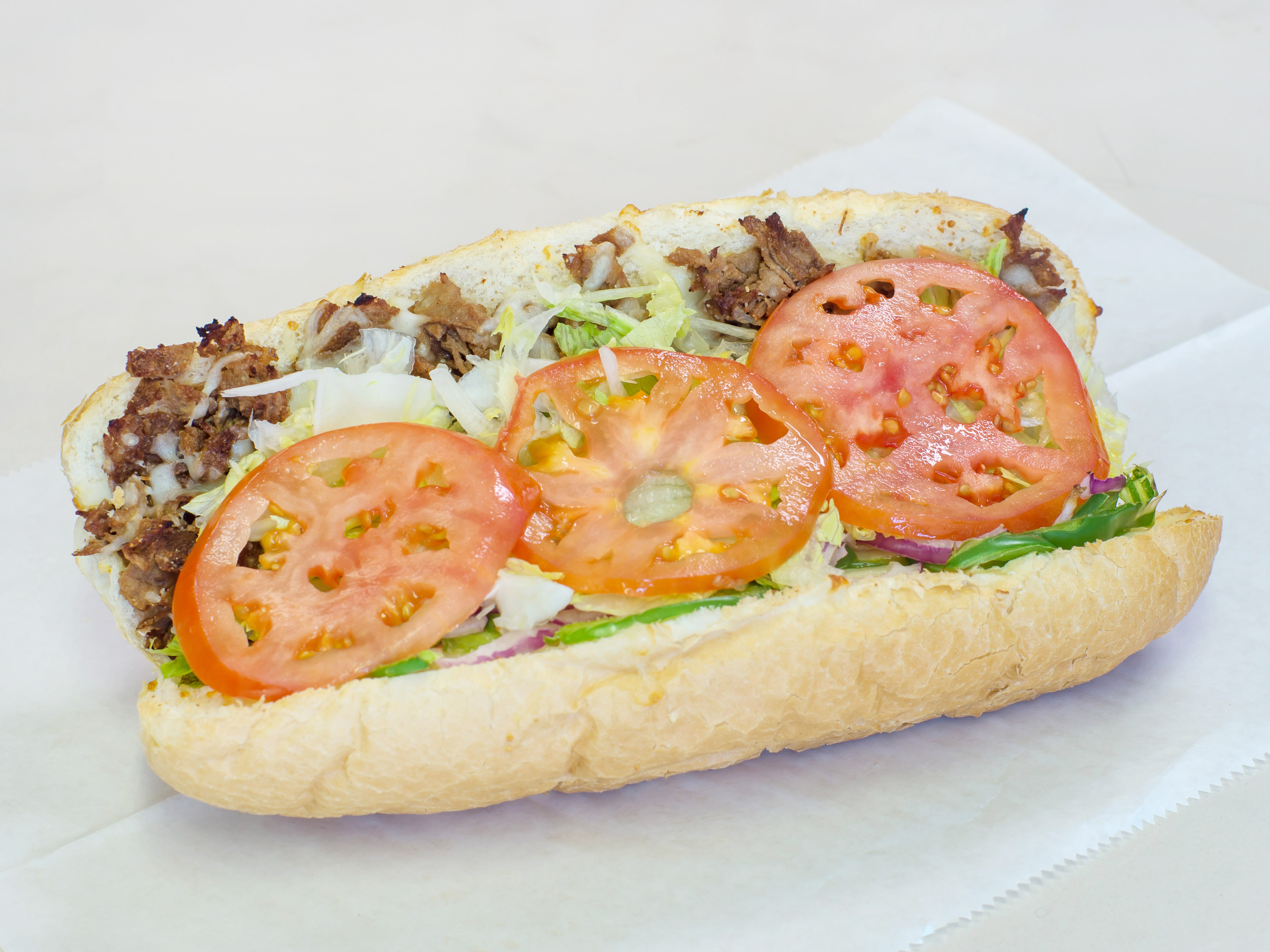 Order Steak Sub food online from Hot Box Pizza & Wings store, South Park Township on bringmethat.com