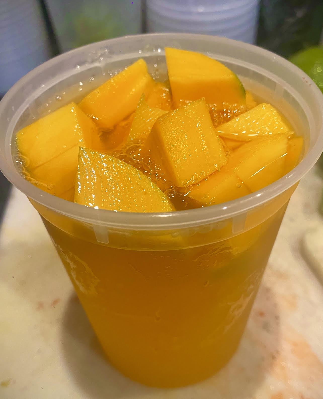 Order jugo de mango ( mango juice) food online from El Mexireno store, Oxon Hill on bringmethat.com