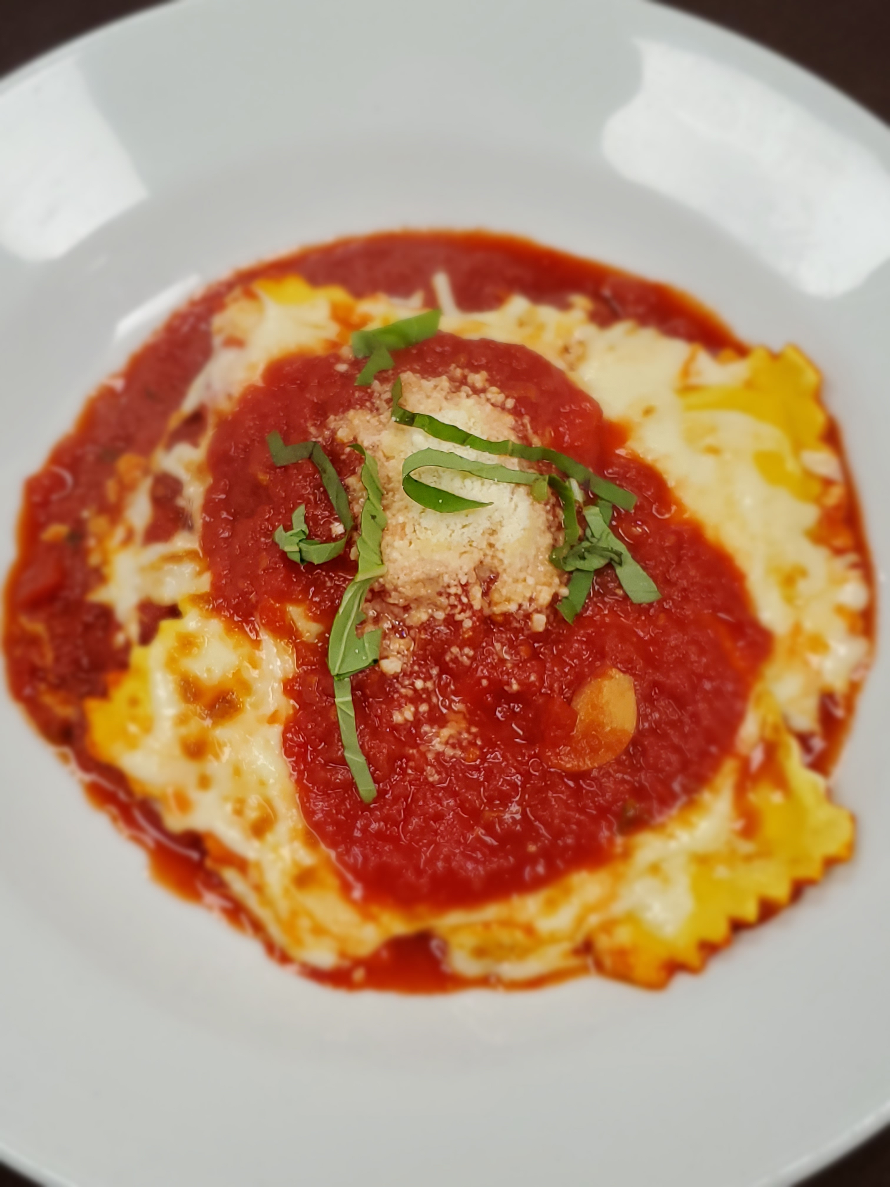 Order Baked 4 Cheese Ravioli food online from Tavolo Wine Bar & Tuscan Grille store, Providence on bringmethat.com