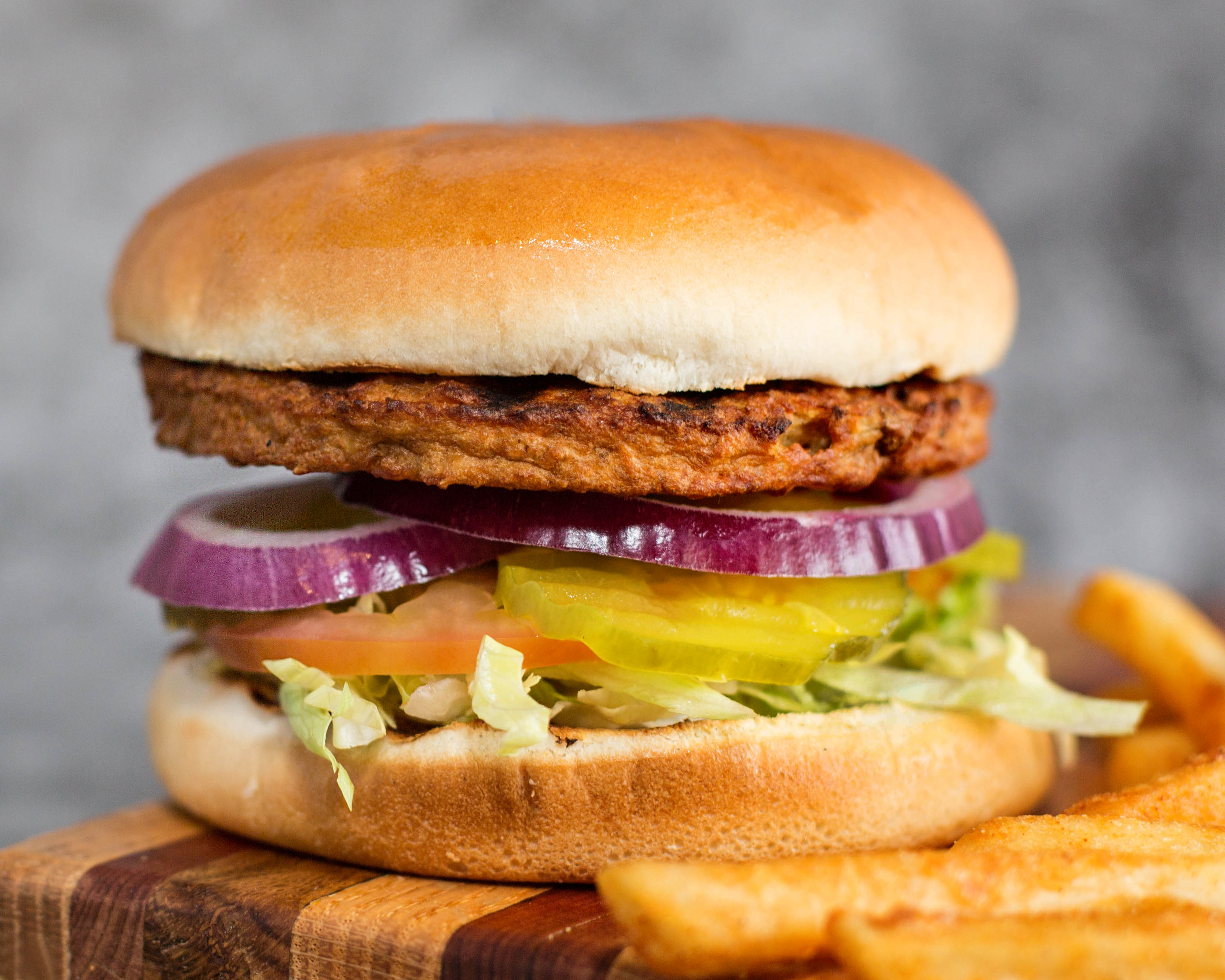 Order Veggie Burger food online from Olive Burger store, Richardson on bringmethat.com