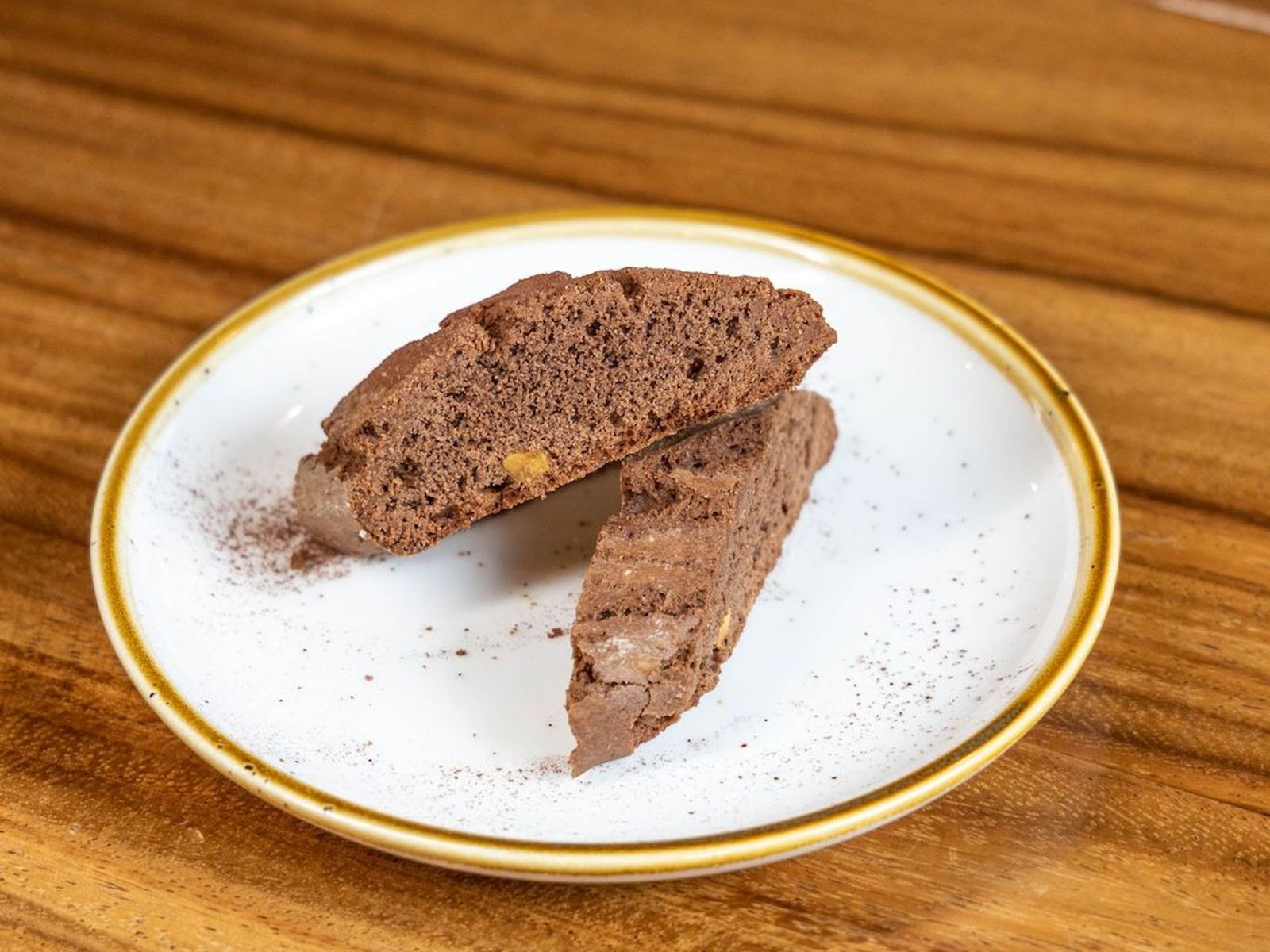 Order Chocolate Pistachio Biscotti food online from Java Nation store, Kensington on bringmethat.com