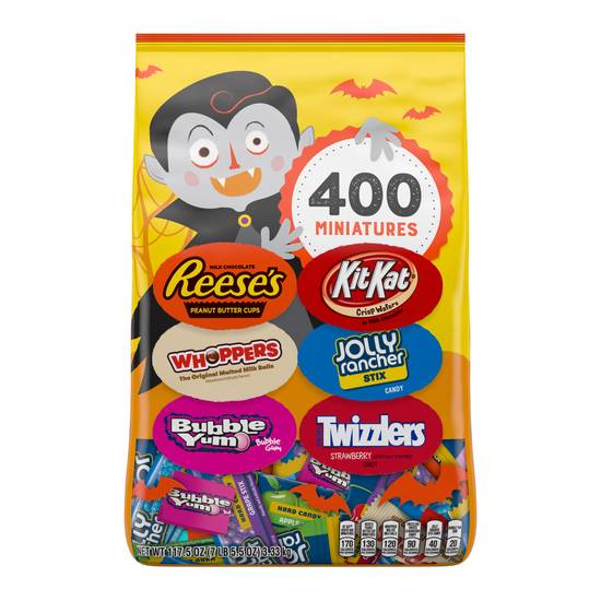 Order Hershey's Assorted Halloween Miniatures Candy, 117.5 oz - 400 ct food online from Rite Aid store, Madison on bringmethat.com