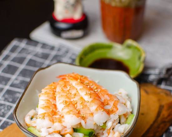 Order Shrimp Salad with Sesame food online from Osaka sushi express & fresh fruit smoothies store, Chicago on bringmethat.com
