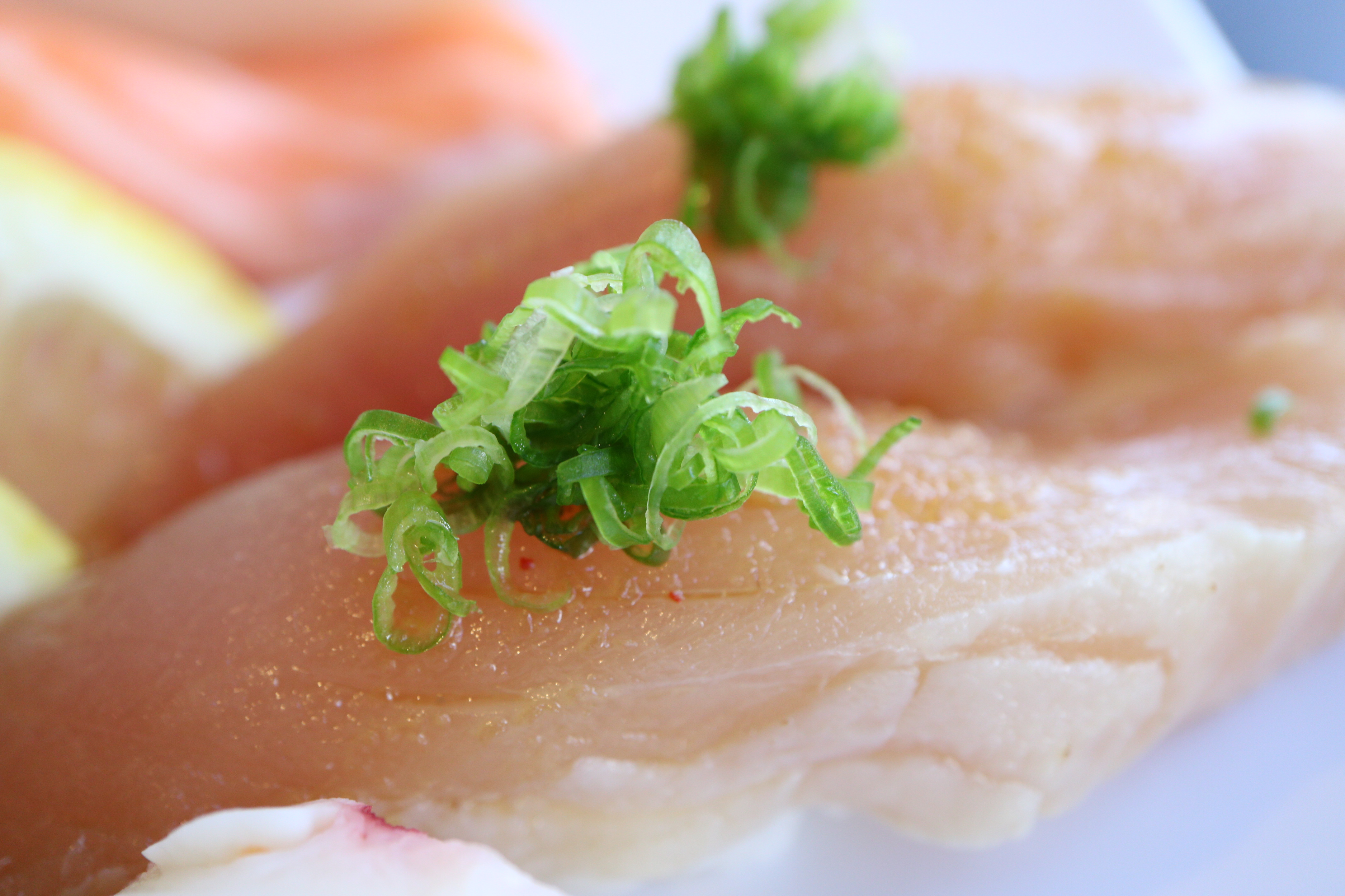 Order S06. Albacore Sushi food online from Ayce Sushi Hb store, Huntington Beach on bringmethat.com