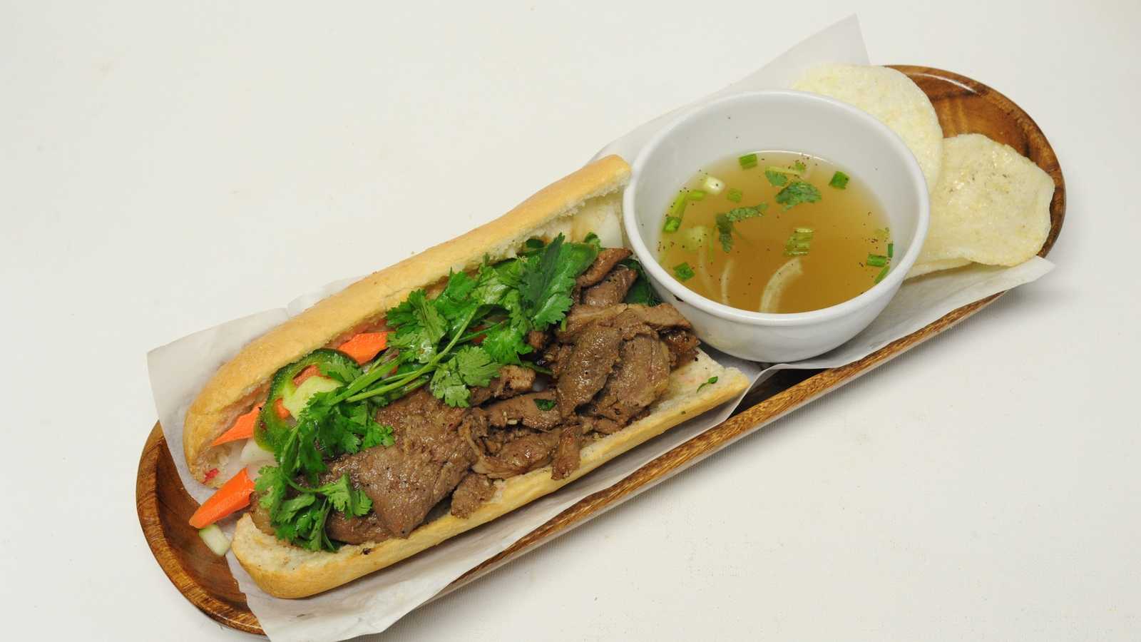 Order Beef Banh Mi food online from Bol store, Seattle on bringmethat.com