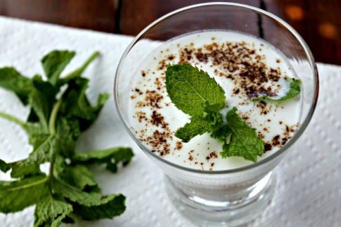 Order Shimla Pepper Special Mint Lassi food online from Shimla Peppers store, Naperville on bringmethat.com