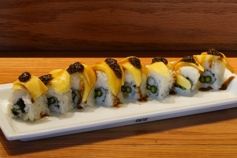 Order Mango Roll food online from Jin Sushi And Ramen store, Saco on bringmethat.com