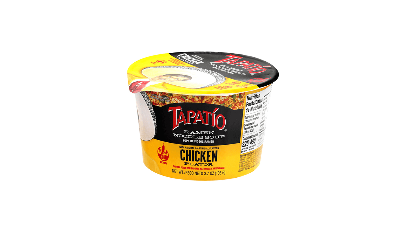 Order Tapatio Ramen Chicken 3.7oz food online from Extramile store, San Diego on bringmethat.com
