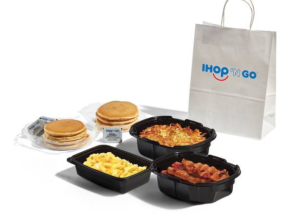 Order Breakfast Family Feast with Pancakes food online from Ihop store, Houston on bringmethat.com
