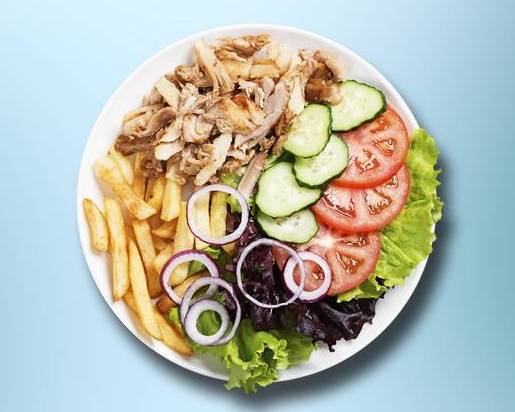Order Classic Chicken Gyro Plate food online from Falafel Fix store, Pittsburgh on bringmethat.com