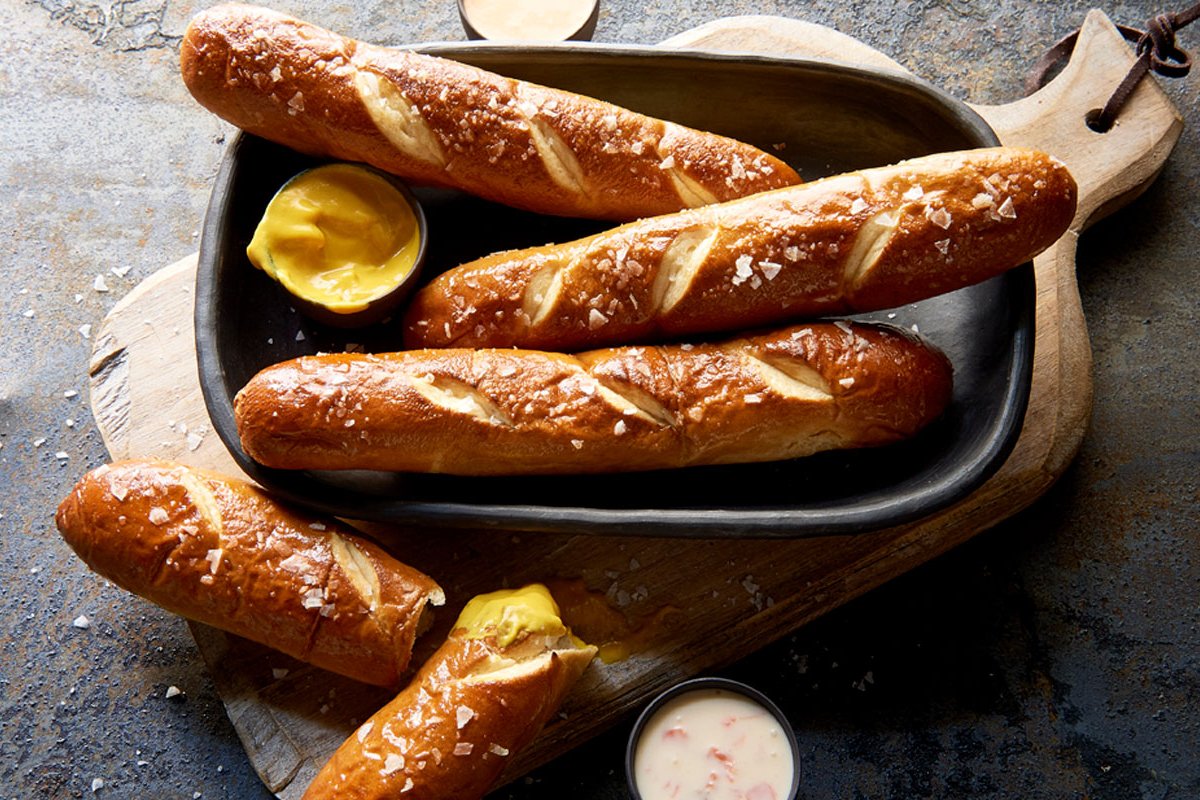 Order House-Baked Soft Pretzels food online from American Grilled Cheese Company store, Houston on bringmethat.com