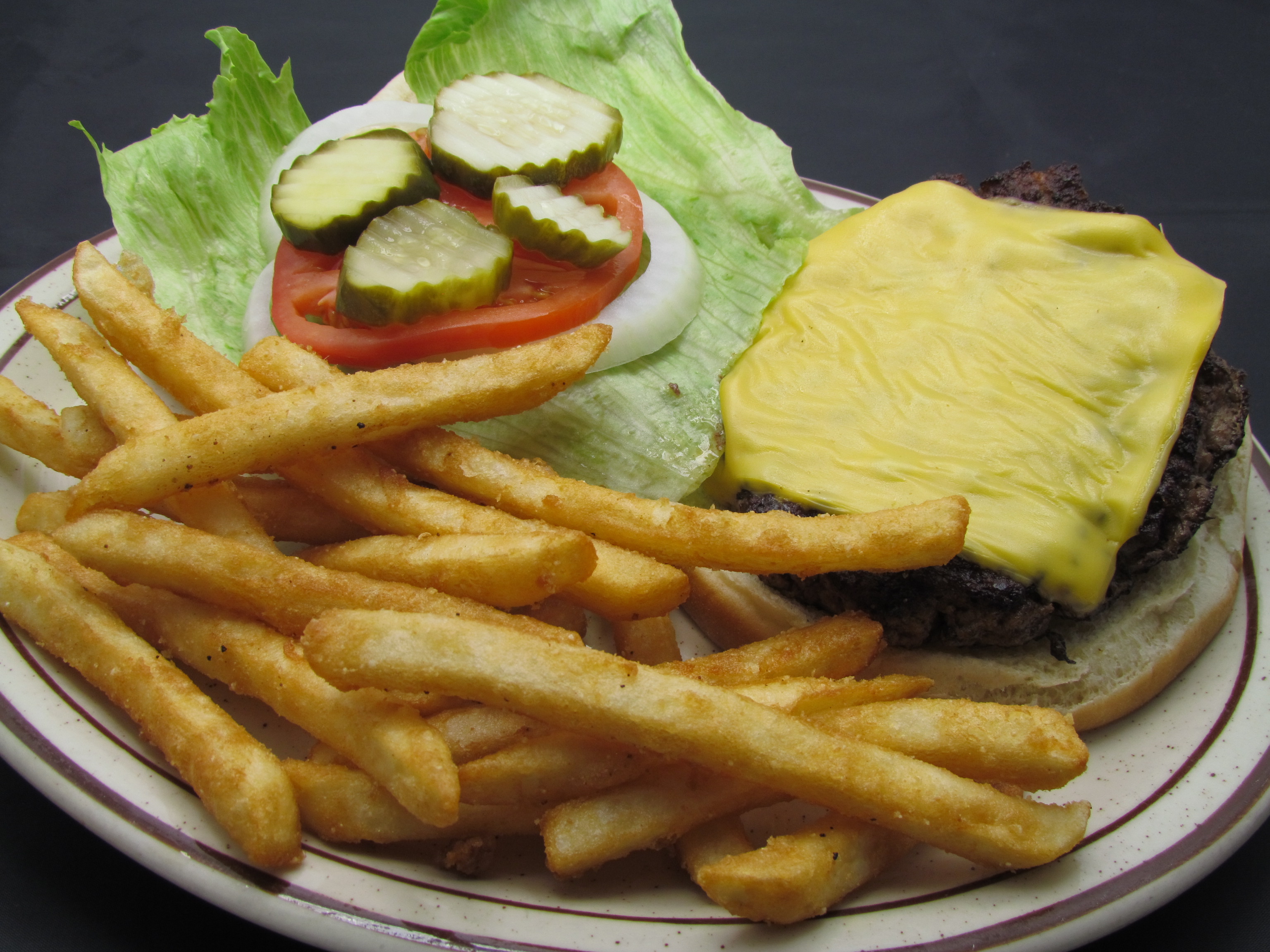 Order Prime Rib Burger food online from Tick Tock Tavern store, Lafayette on bringmethat.com