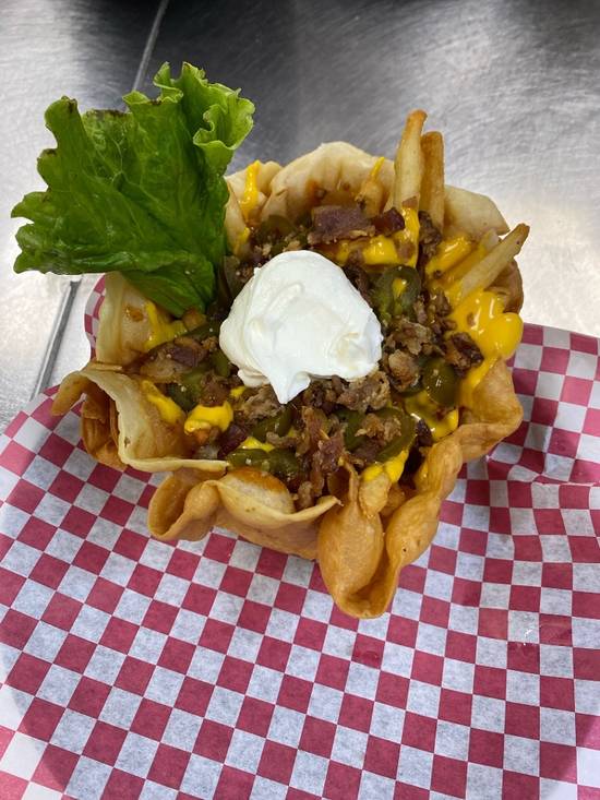 Order Loaded Fries food online from Pop's Pizza & Sports Bar store, Schaumburg on bringmethat.com