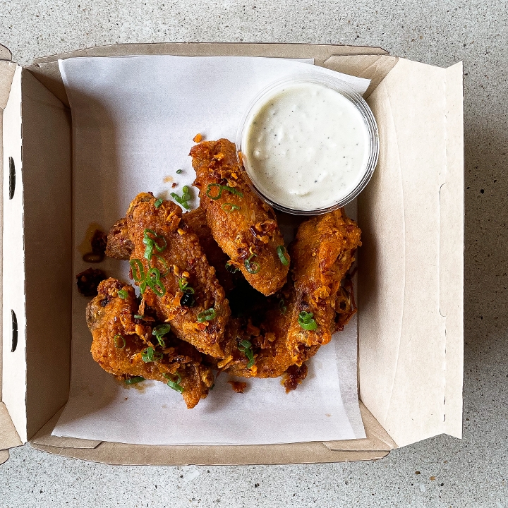 Order Chili Crisp Wings food online from Eventide store, Boston on bringmethat.com