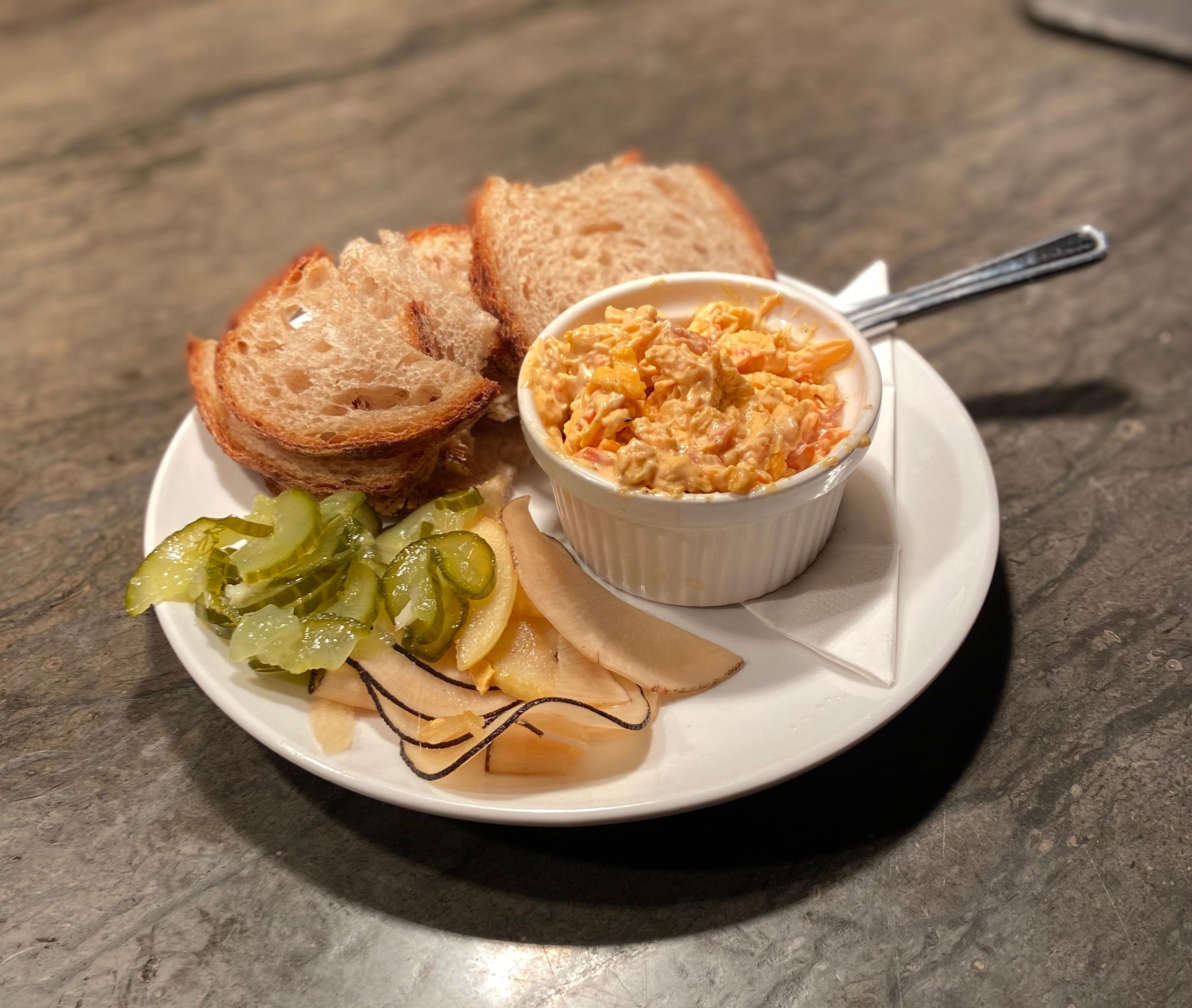 Order Pimento Cheese food online from Rooster's Wood-Fired Kitchen -Uptown store, Charlotte on bringmethat.com
