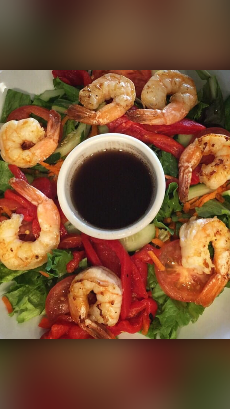 Order Grilled Shrimp Salad food online from Eggty 8 Cafe store, Fort Lee on bringmethat.com