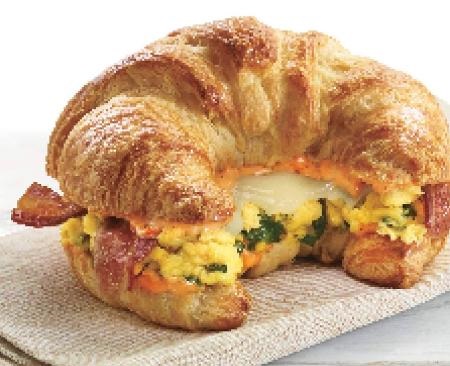 Order Spinach Bacon Croissant food online from Manhattan Bagel store, Freehold on bringmethat.com