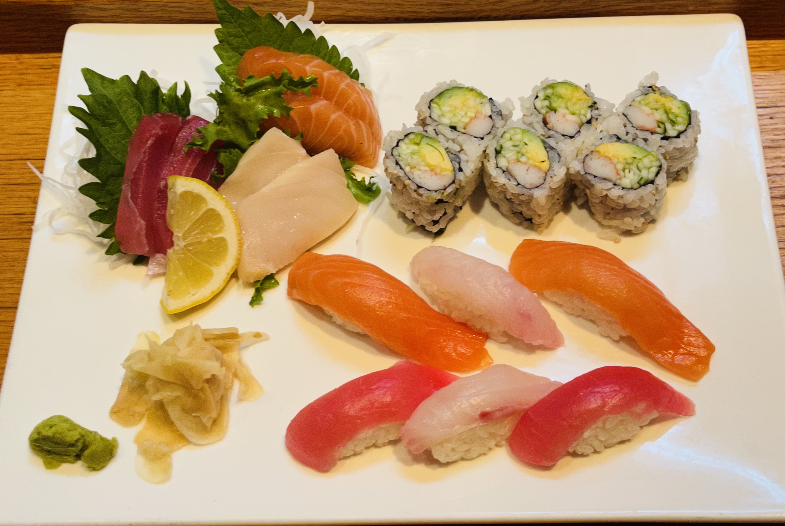 Order 9. Sushi and Sashimi Combo food online from Mikaku store, New York on bringmethat.com