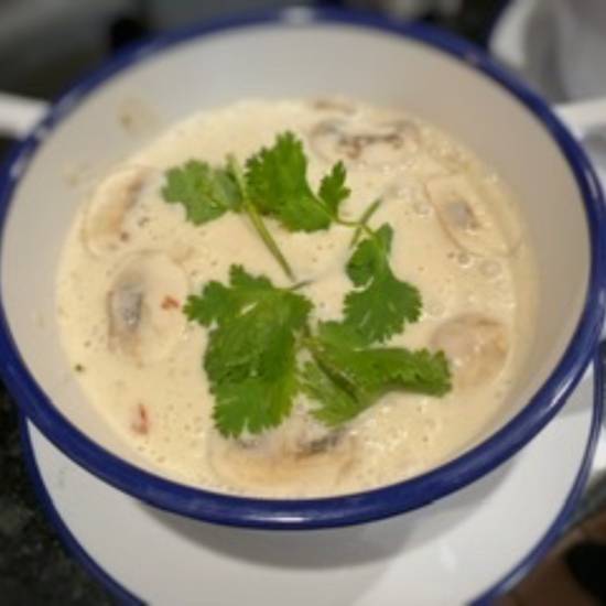 Order Tom Kha Soup food online from Green Basil store, Calabasas on bringmethat.com