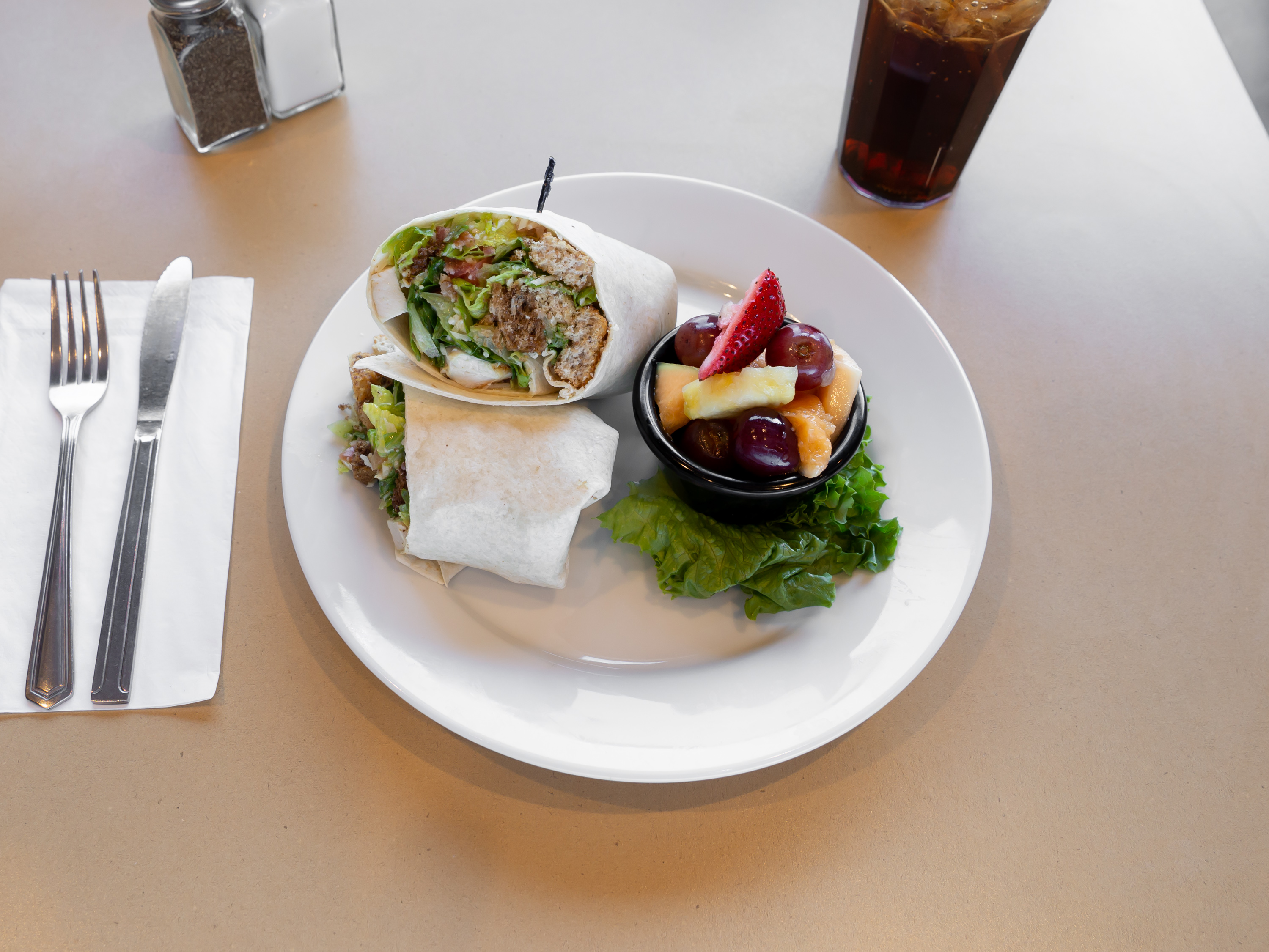 Order Grilled Chicken Caesar Wrap food online from Newport Creamery store, Providence on bringmethat.com