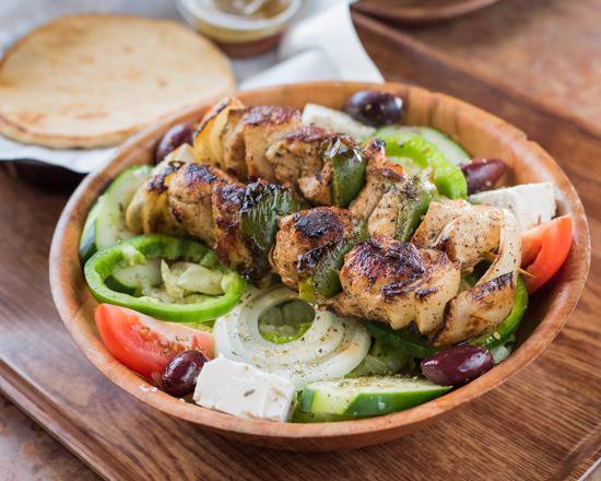Order Chicken Kebab Salad food online from Gemato's Grill store, Naperville on bringmethat.com