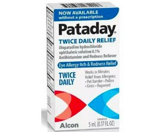 Order Pataday Twice Daily Eye Allergy Itch & Redness Relief .17 oz food online from McLean Ave Pharmacy store, Yonkers on bringmethat.com