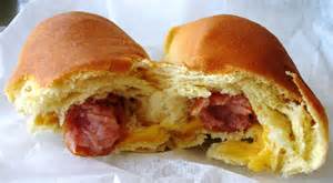 Order Sausage, and Cheese Kolache food online from Malenee Donuts store, La Porte on bringmethat.com