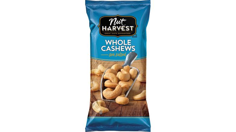 Order Nut Harvest Sea Salted Whole Cashews  2.25 Oz food online from Valero Food Mart store, Murrayville on bringmethat.com