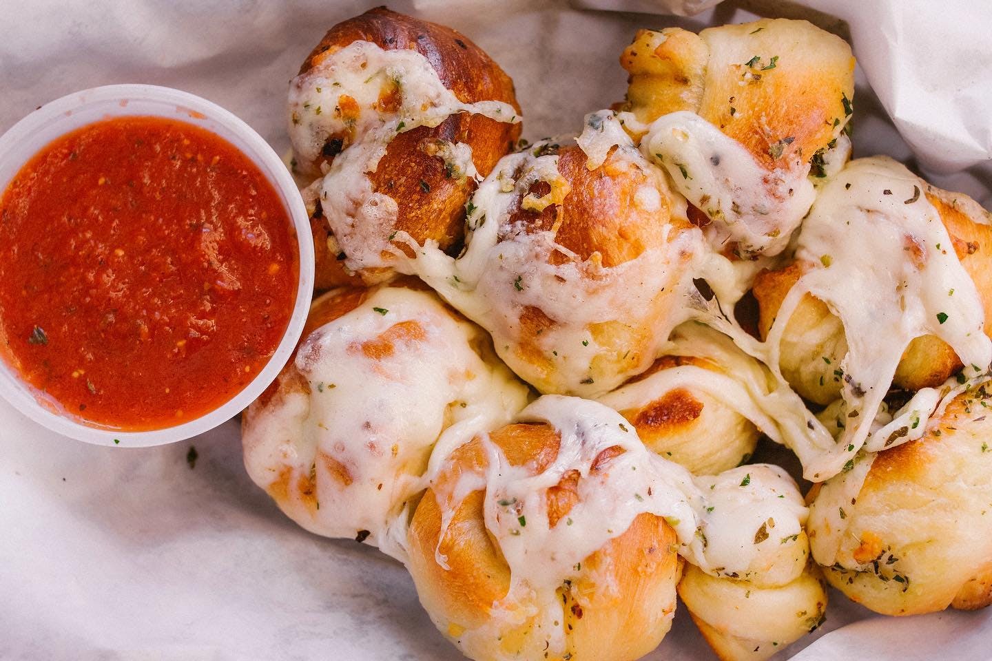 Order Garlic Knots - Small food online from Slice Parlor store, Albuquerque on bringmethat.com