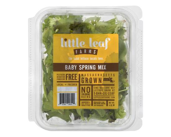 Order Little Leaf Farms · Baby Spring Lettuce Mix (4 oz) food online from Shaw's store, Newburyport on bringmethat.com