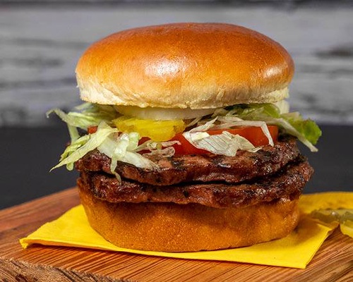 Order Double Burger food online from Big Deal Burger store, Hickory on bringmethat.com