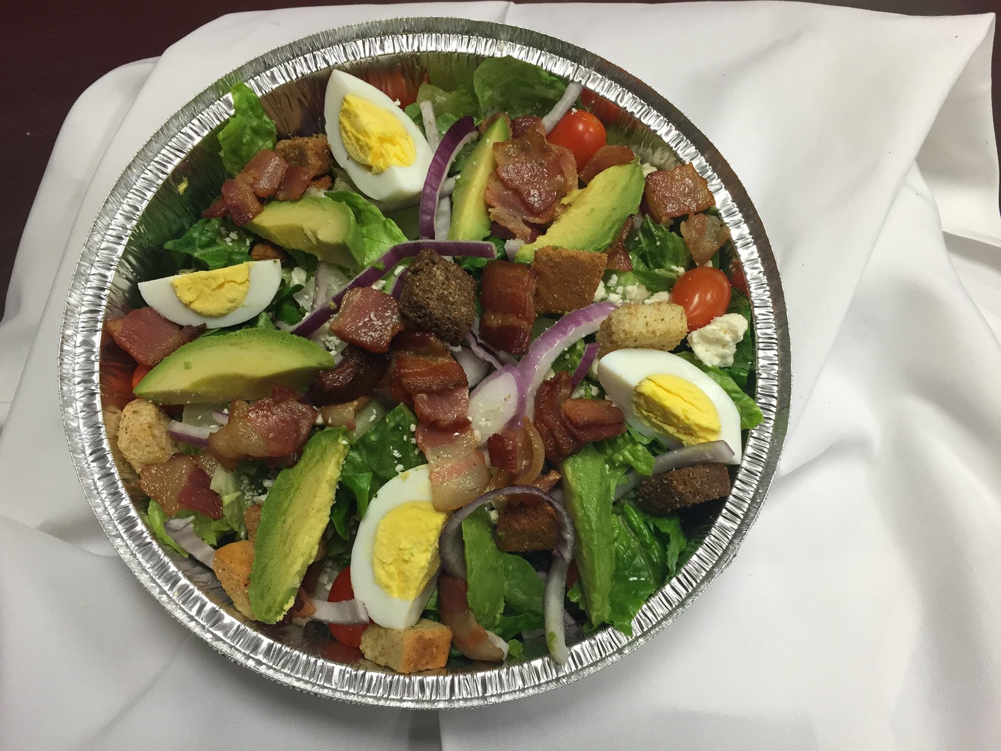 Order Cobb Acado Salad Lunch - Salad food online from Giove's Pizza store, Trumbull on bringmethat.com