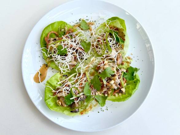 Order Chicken Lettuce Cups food online from Dish Society store, Houston on bringmethat.com