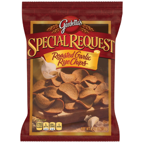 Order Gardettos Roasted Garlic Rye Chips 4.75oz food online from 7-Eleven store, Hutto on bringmethat.com