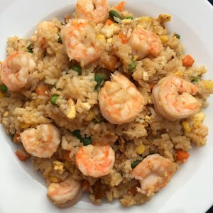 Order F05. Shrimp Fried Rice 鲜虾炒饭 food online from Happy Dragon store, Kansas City on bringmethat.com