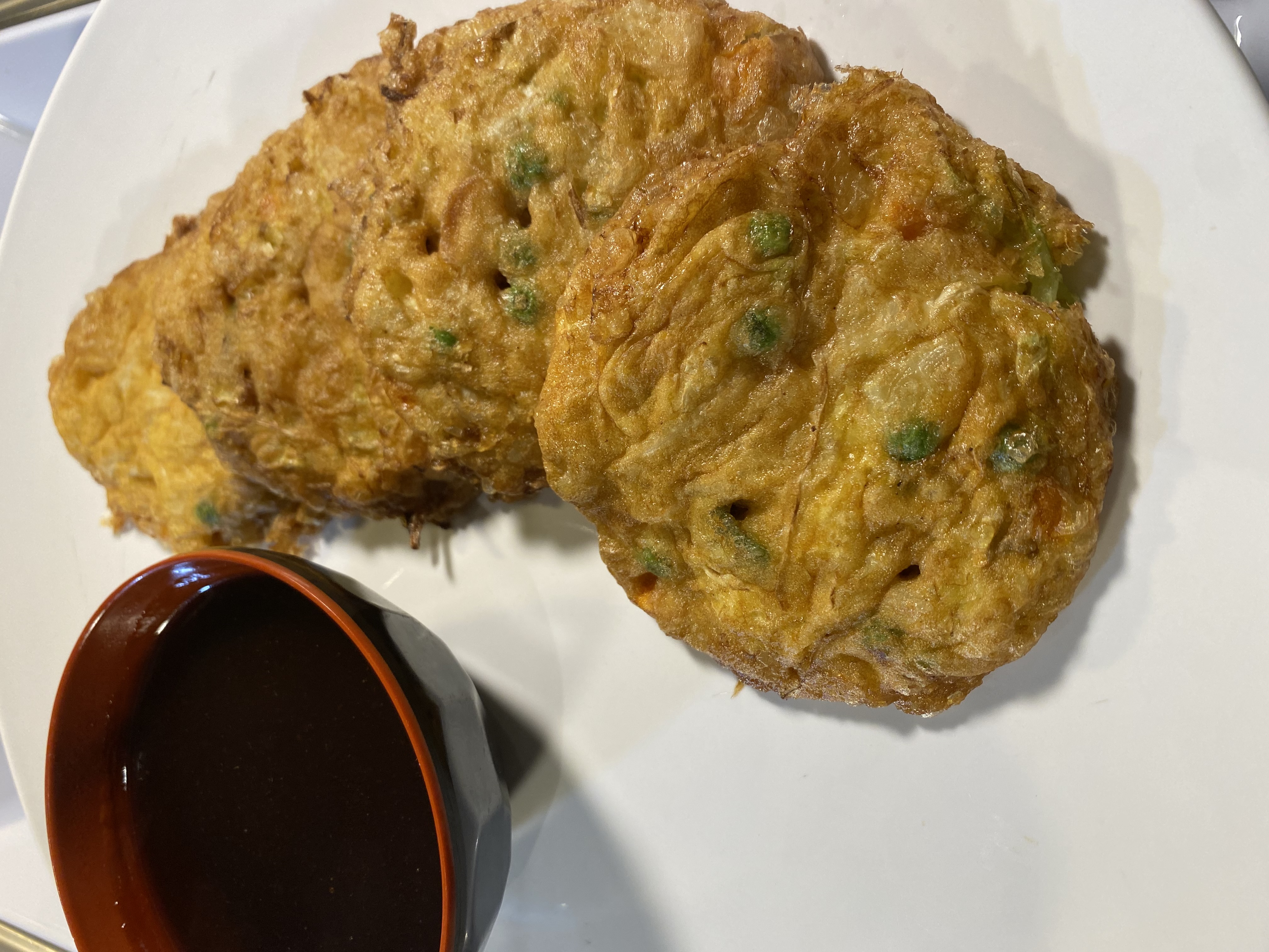Order 7. Egg Foo Young w/ Chicken, Pork, Beef, or Shrimp food online from Wei Buffet store, Roselle Park on bringmethat.com