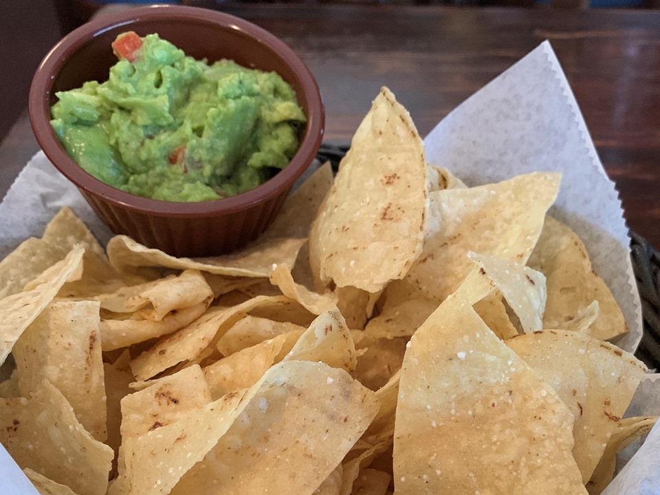 Order Guacamole and Chips food online from La Paz Mexican Restaurant store, Lincoln on bringmethat.com
