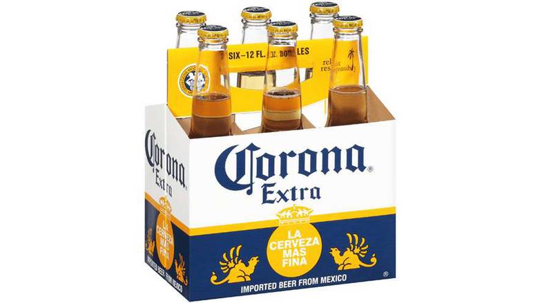 Order Corona Extra - 6 Bottles food online from Red Roof Market store, Lafollette on bringmethat.com