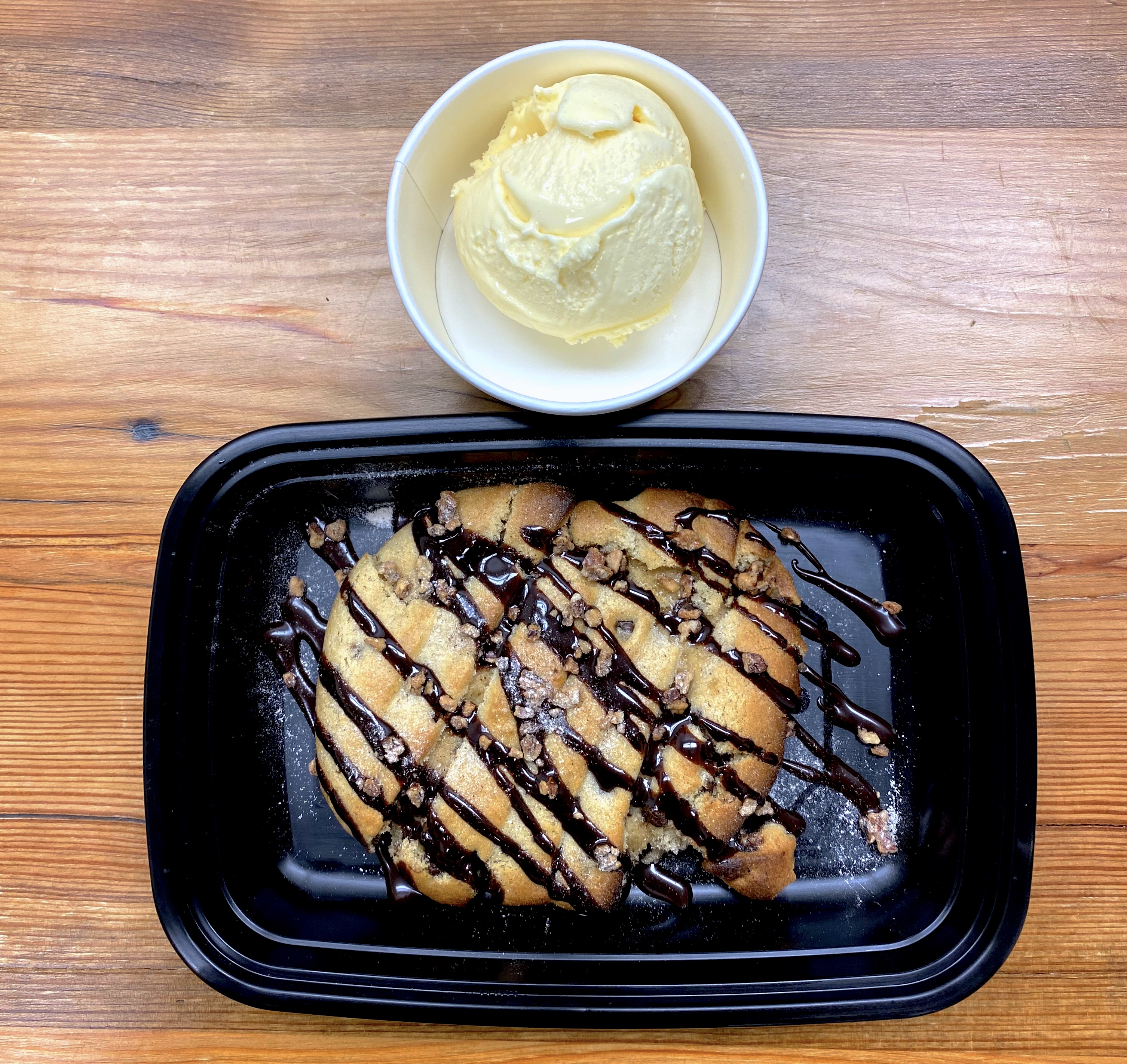 Order Cookie Dough Skillet/ Vanilla Ice Cream GF food online from Groundlevel 105 store, Lombard on bringmethat.com