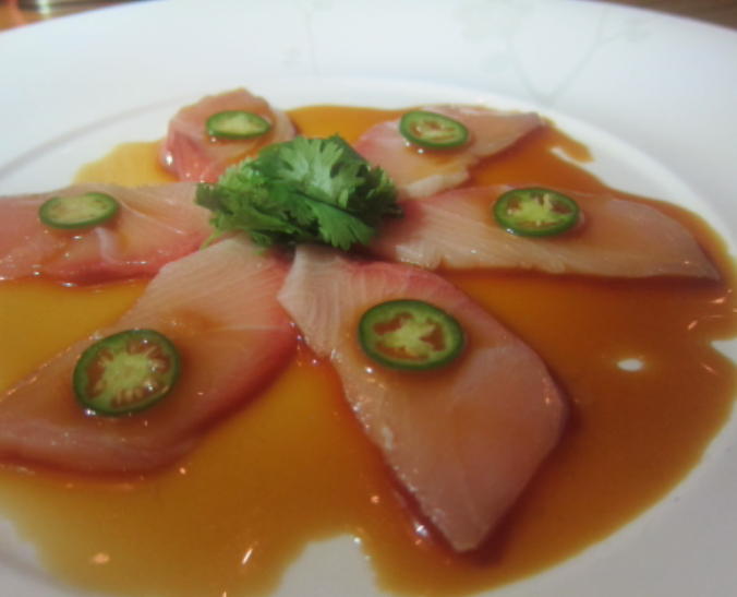 Order Hamachi “Nobu” Sashimi With Jalapeño(New) food online from Coast Seafood store, Cos Cob on bringmethat.com