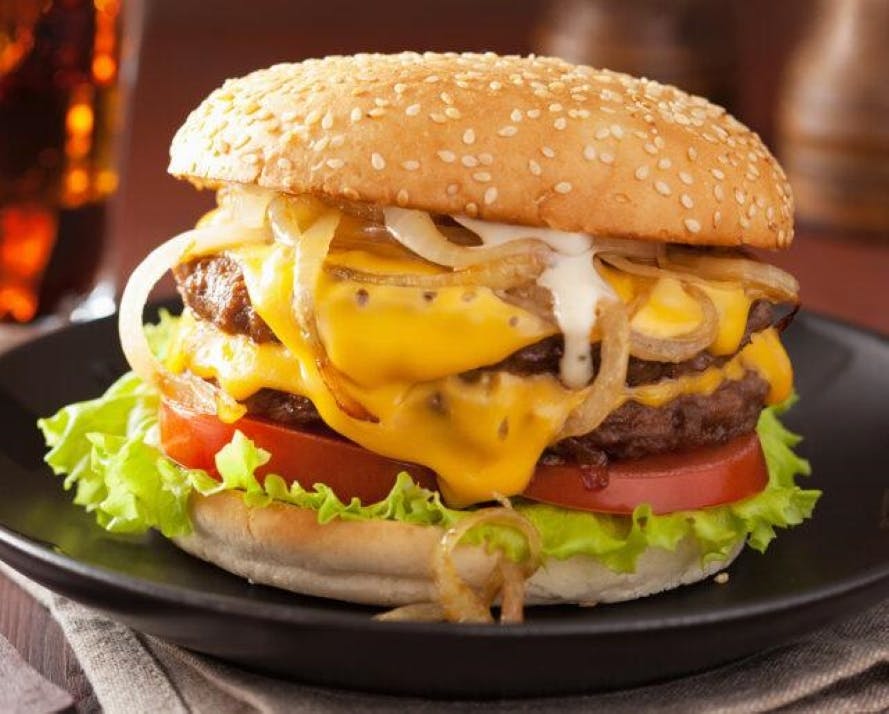 Order The Ozzinator Burger - Burger food online from Junior's Pizza & Subs II store, Boonton on bringmethat.com