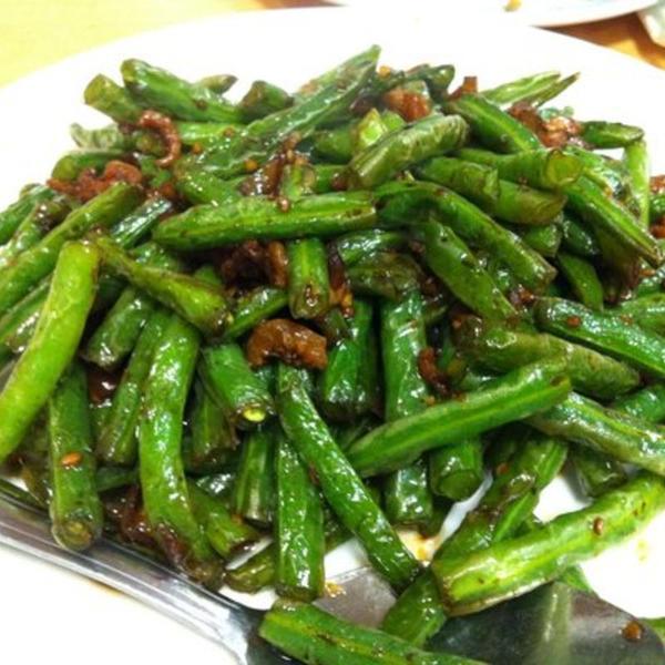 Order String Bean with Ground Pork food online from Canaan Restaurant Chinese Cuisine store, West Covina on bringmethat.com