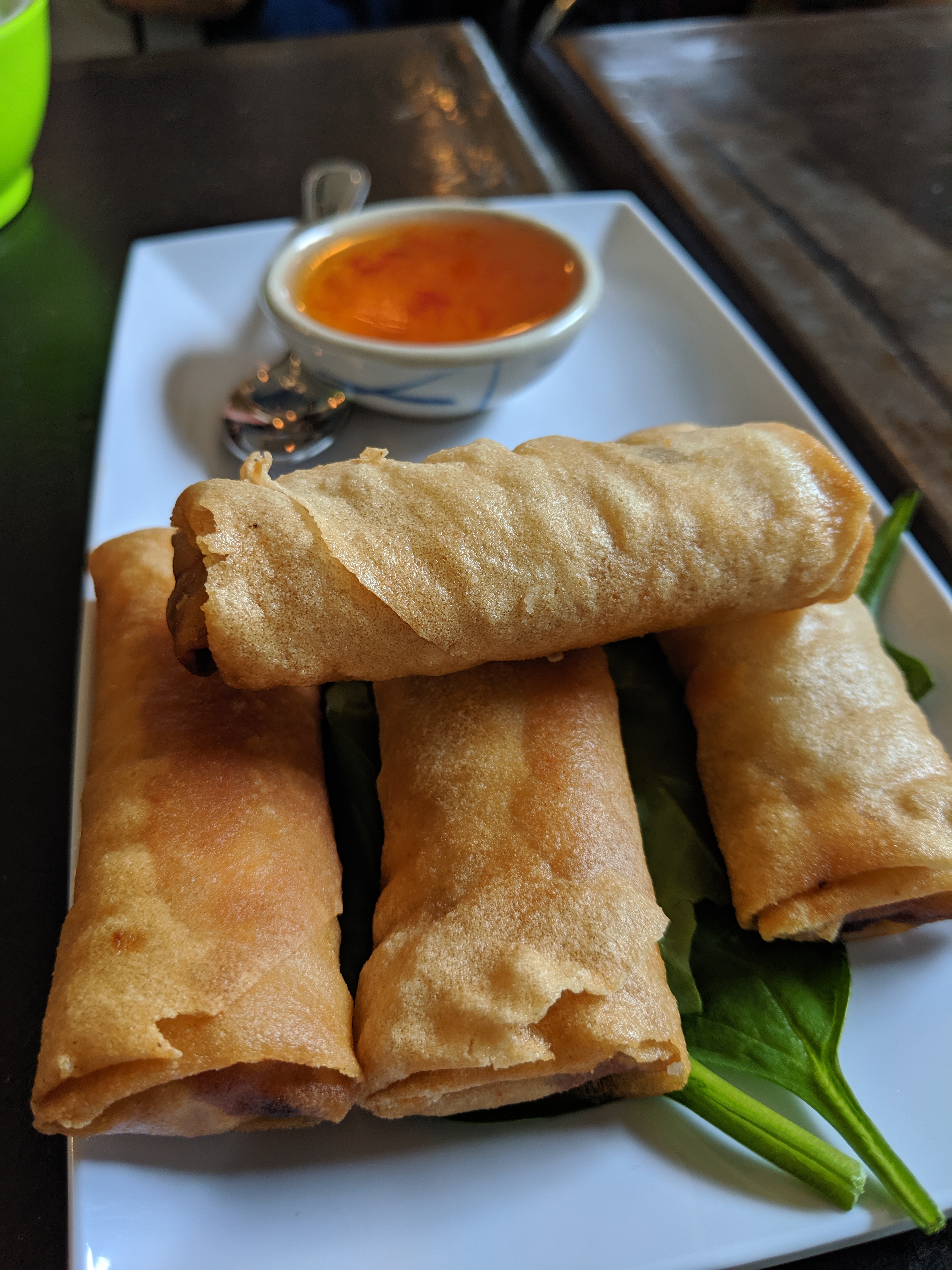 Order Crispy Taro Spring Roll food online from Smiling Banana Leaf store, Pittsburgh on bringmethat.com