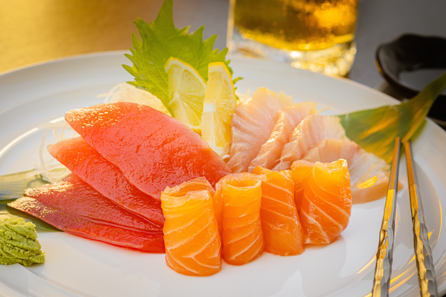 Order 12 Pieces Sashimi Platter food online from Fukusuke Japanese Ramen Dining store, Fountain Valley on bringmethat.com